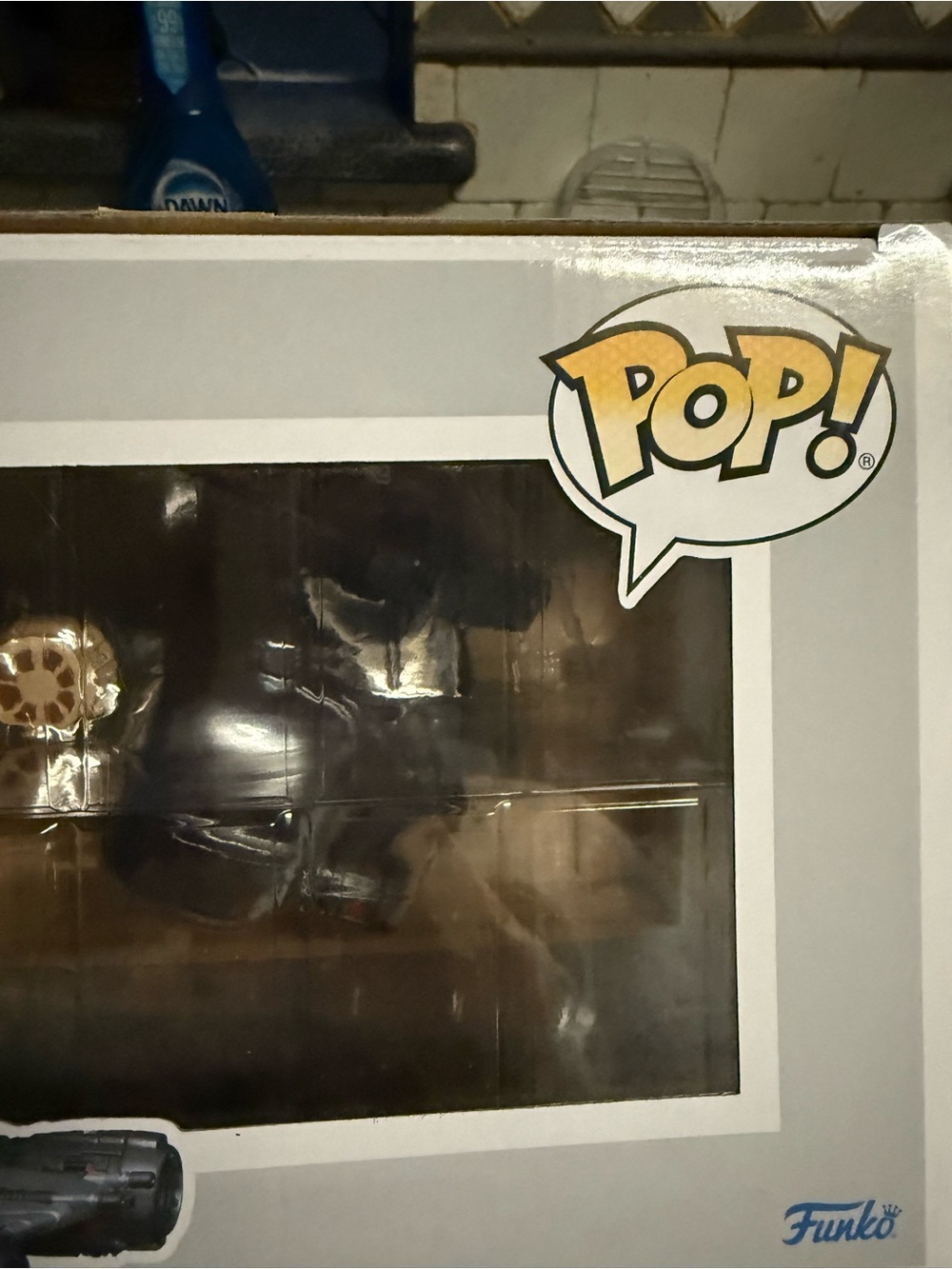 Funko POP! Black Vinyl Figure with White Box Accents